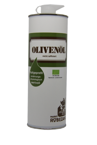 Olivenöl extra vierge 1000 ml, aus kontrolliert biol. Anbau in der Dose, DE-ÖKO-006